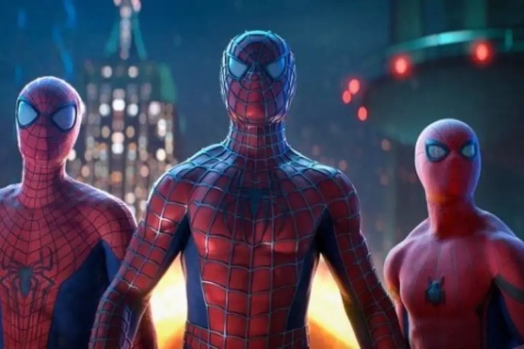 Tom Holland, Andrew Garfield y Tobey Maguire