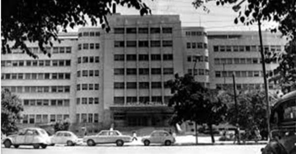 Hospital Central a principios de los 70.
