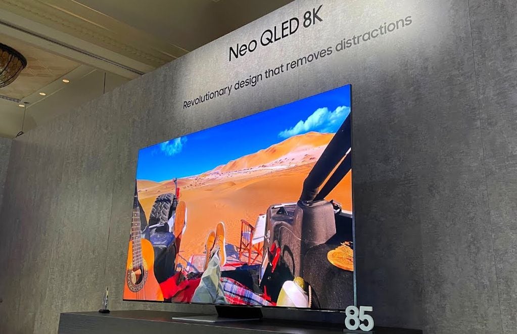 Samsung lanzó en el país nuevos televisores Neo QLED 8K de 85'' y 65''.