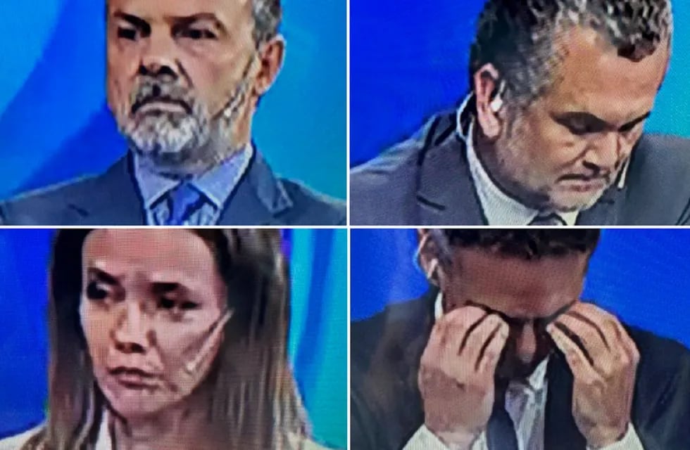La reacción de los periodistas de C5N ante el triunfo de Javier Milei y la derrota de Sergio Massa (Captura TV)