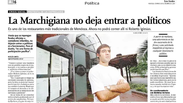 Fernando Barbera - Crisis del 2001