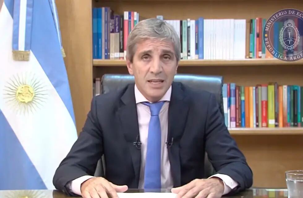 Anuncio de nuevas medidas económicas por parte del ministro de Economía, Luis Caputo. Foto: Captura de video
