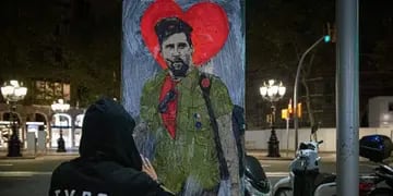 Pintura callejera de Messi