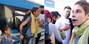 "Mataguacho": el video de la madre que ataca a un policía
