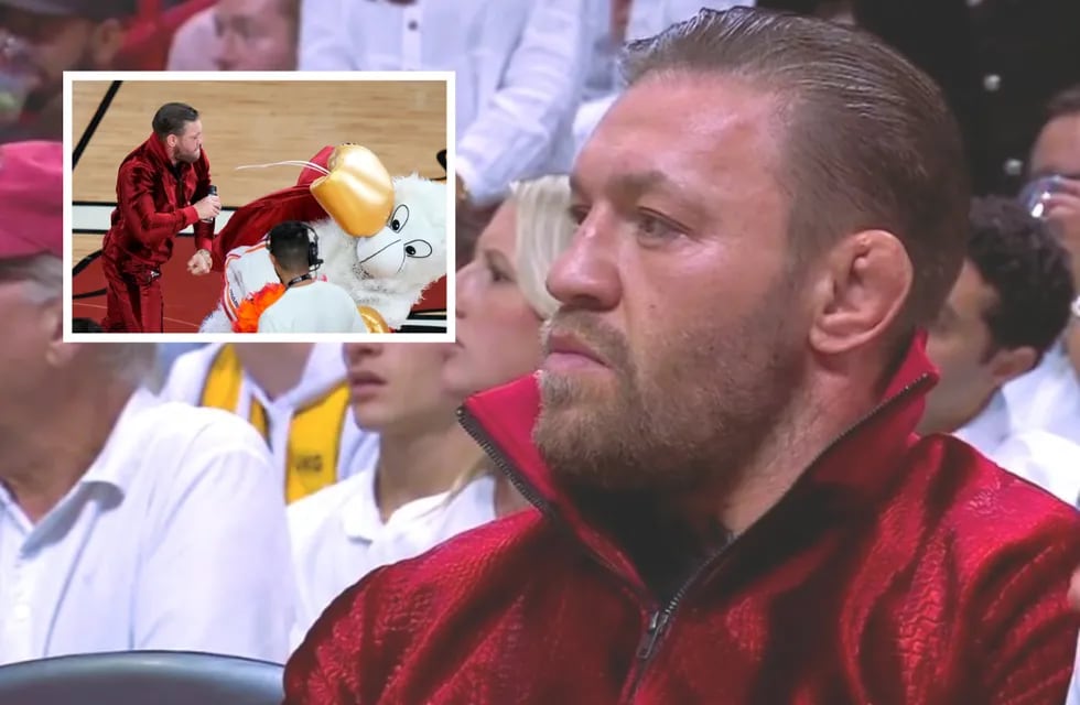 Conor McGregor noqueó de una trompada a la mascota de los Miami Heat