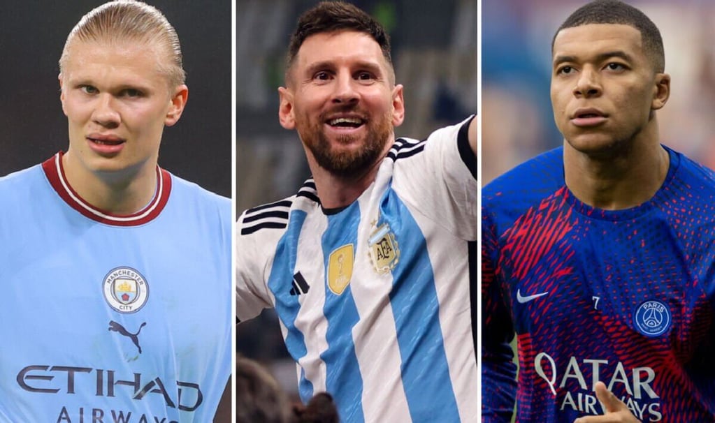 Haaland, Messi y Mbappé nominados a los premios The Best