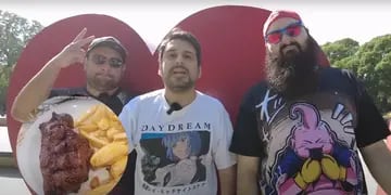 Youtubers chilenos vinieron a Mendoza en busca del mejor bife de chorizo del país