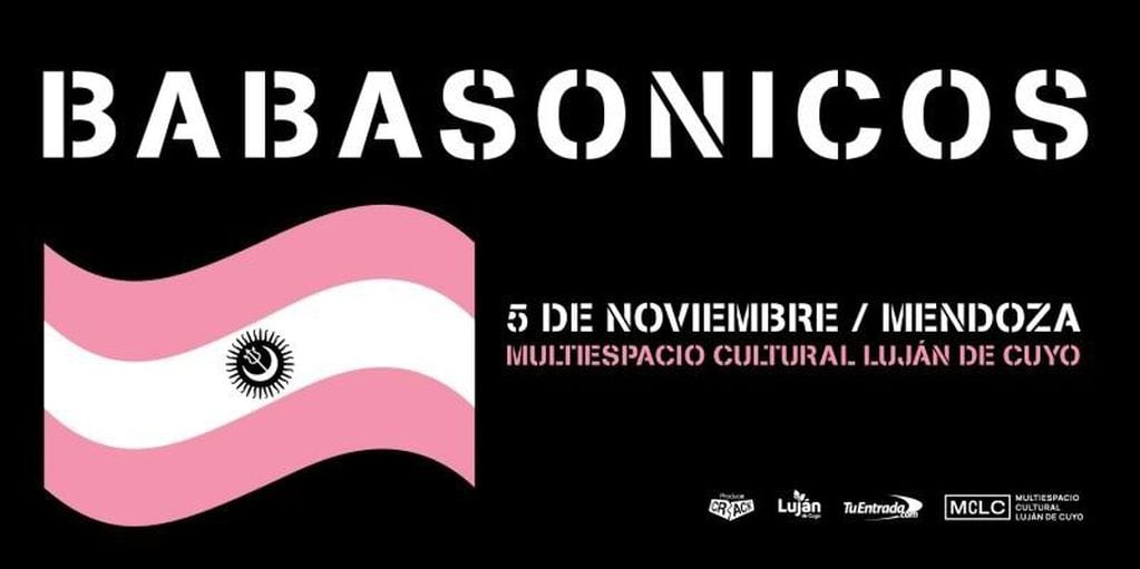 Babasónicos en Mendoza 2022: 5 de noviembre Multiespacio Cultural Luján de Cuyo