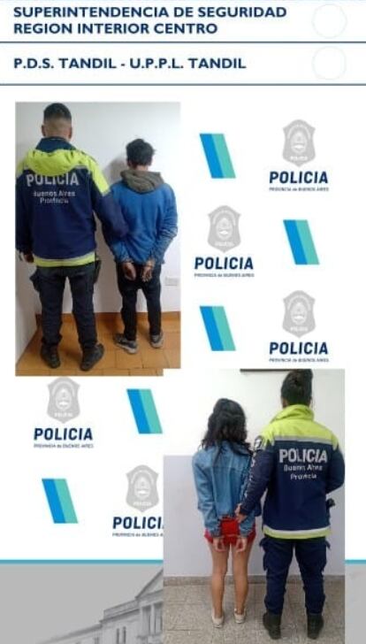 Los presuntos responsables. Foto: Policía de Buenos Aires
