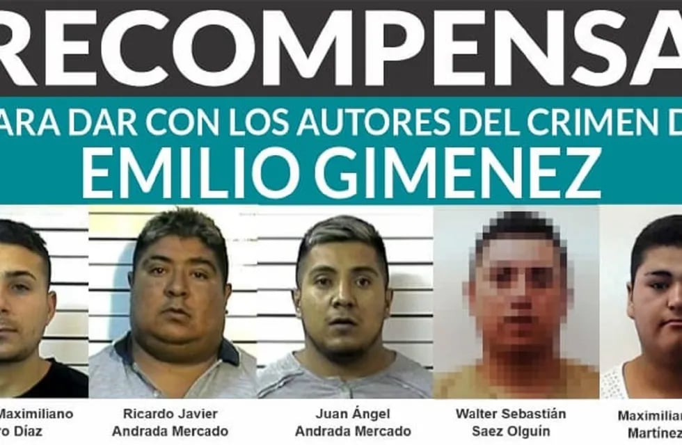 Recompensa de $700.000 para dar con los autores del crimen de Emilio Giménez, ocurrido en Guaymallén (Ministerio de Seguridad de Mendoza)
