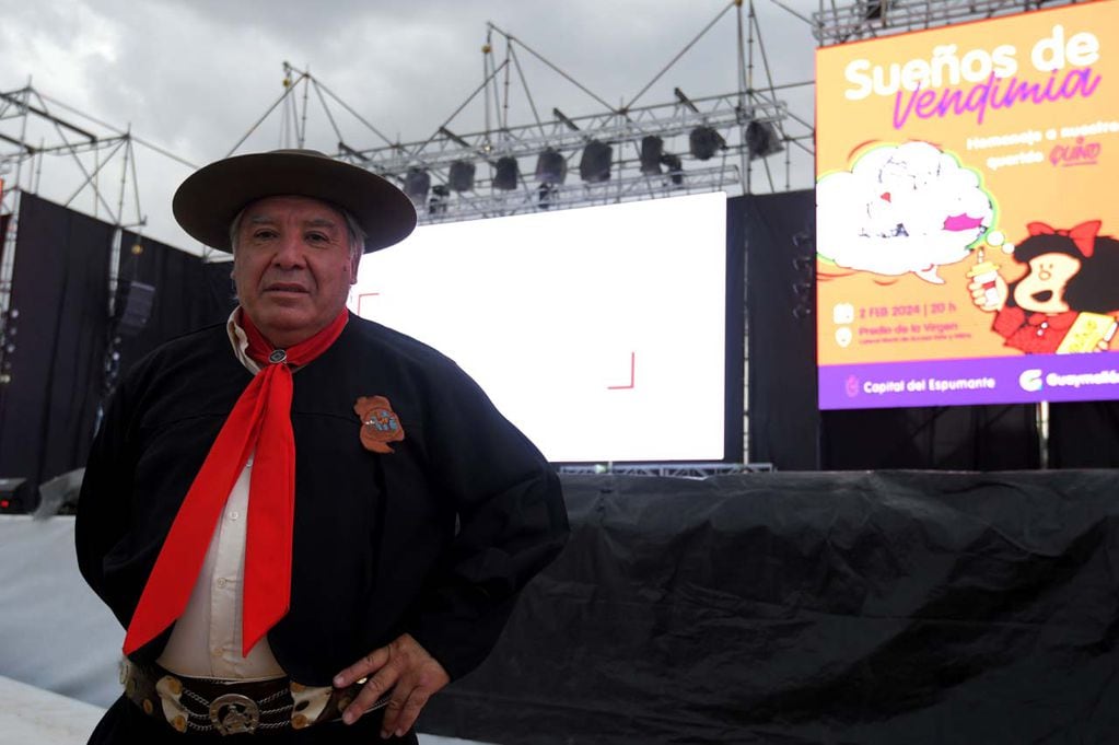Ramón Castillo lleva 20 vendimias representando a la Cultura Gaucha
Foto: Marcelo Rolland / Los Andes