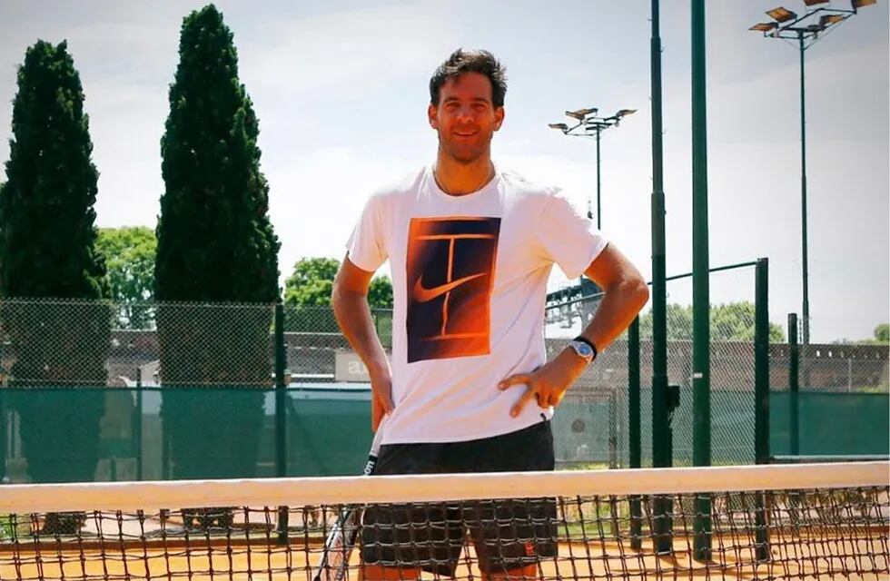 "Delpo" vuelve a jugar al tenis y lo hará en Buenos Aires. (@delpotrojuan)