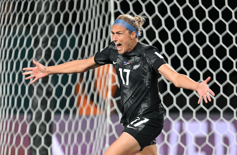 Hannah Wilkinson, de Nueva Zelanda, marcó el primer gol del Mundial 2023. (@fifaworldcup_es)