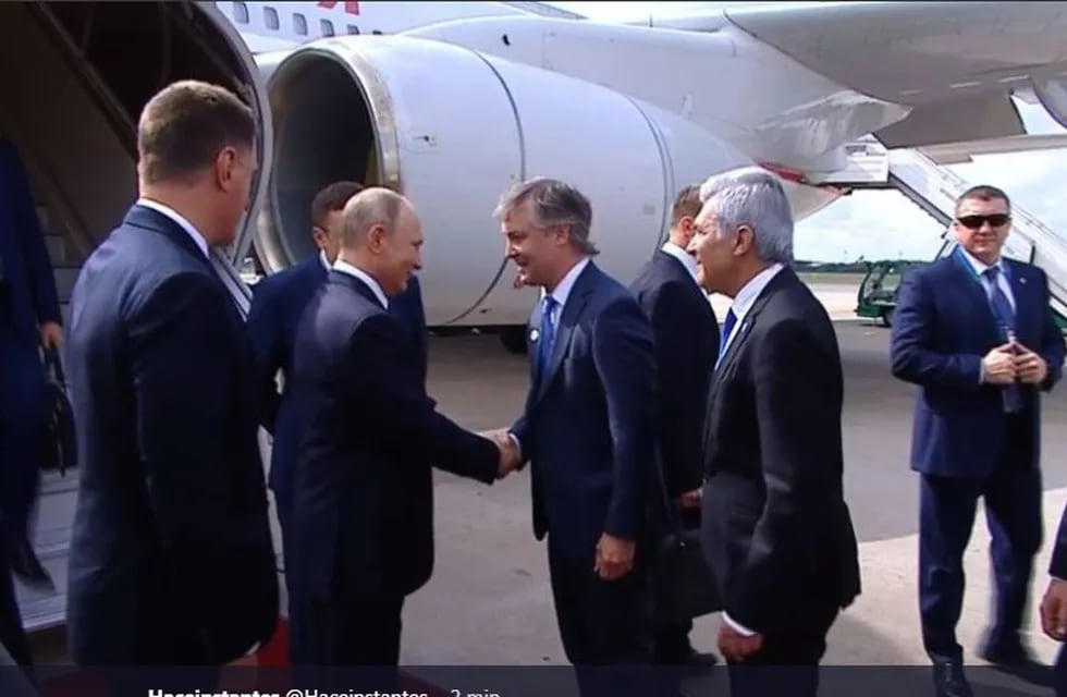 Así fue la llegada de Putin a Buenos Aires