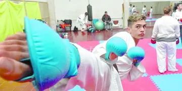 El karateca mendocino de 17 años participará en los próximo Juegos Olímpicos de la Juventud que se disputarán en octubre en Buenos Aires.