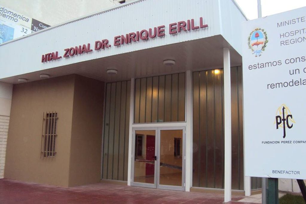 Hospital Zonal Enrique Erill de Escobar, lugar donde fue trasladada la pequeña (Gentileza)