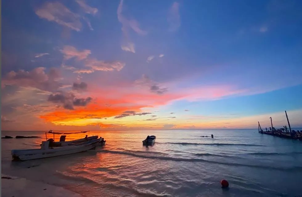 Así es Holbox la paradisíaca isla del Caribe mexicano donde fue escrachada Volnovich de vacaciones. Foto: Instagram @laislaholbox