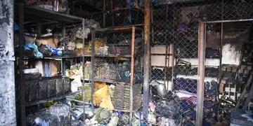 Incendio en un depósito de la municipalidad de Guaymallén