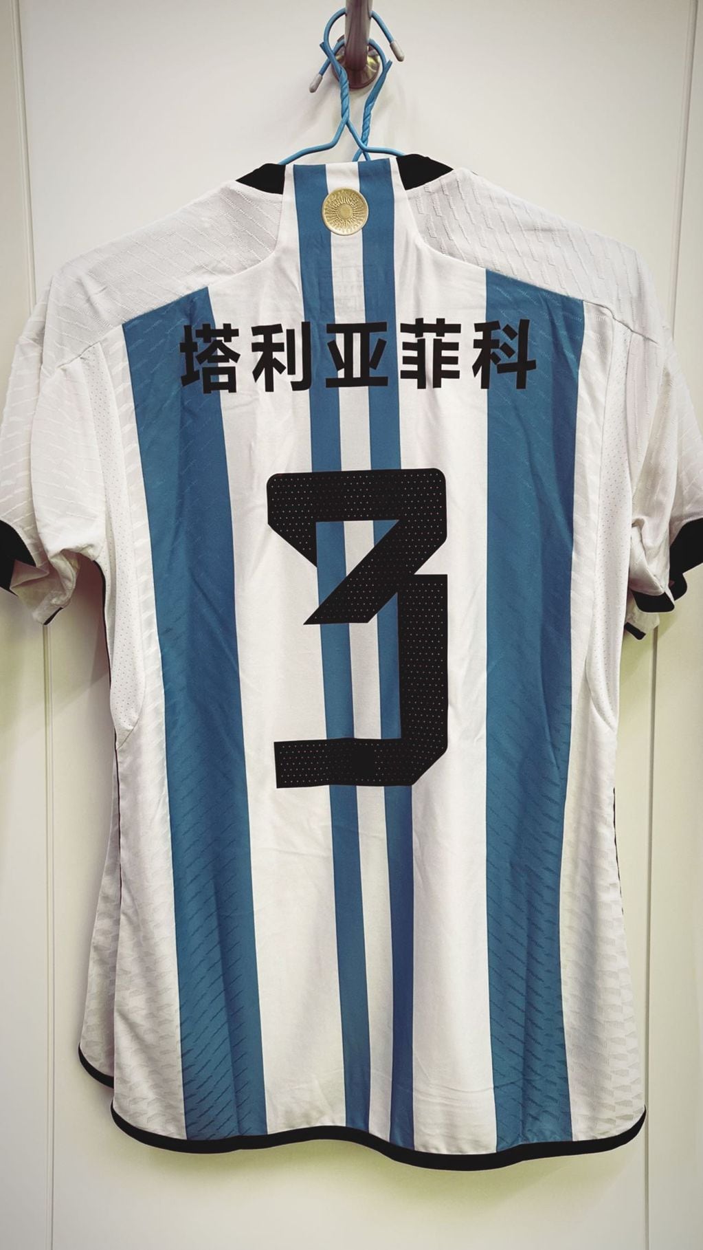 El espectacular detalle de la Selección Argentina en su camiseta
