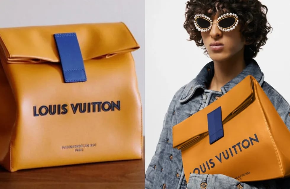 El exclusivo y curioso bolso de Louis Vuitton confeccionado en cuero legítimo de color camel. Foto: Louis Vuitton.