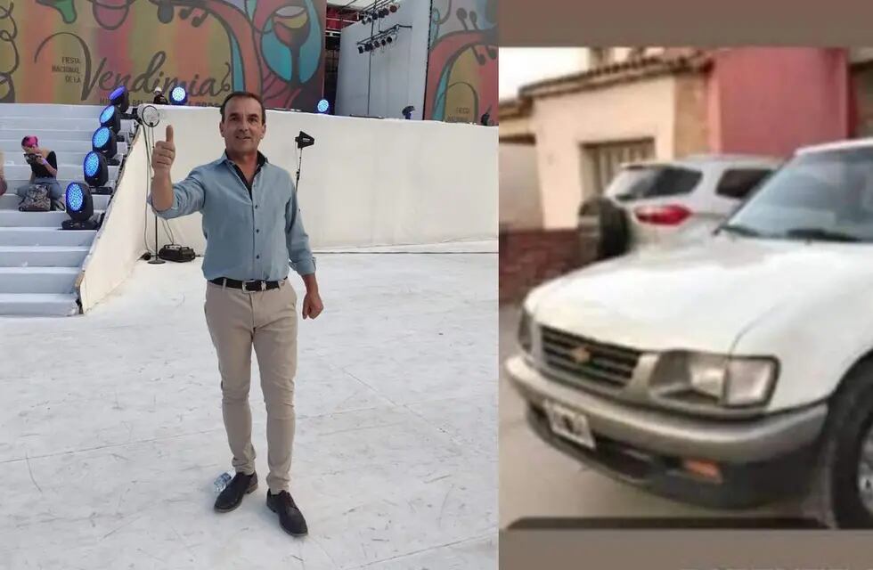 Benito González es un artista oriundo de San Carlos y el lunes pasado le robaron su camioneta con la que viajaba para los ensayos de la Fiesta Nacional de la Vendimia 2023.