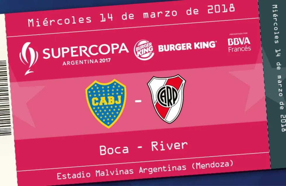 Supercopa: cómo, cuándo y dónde comprar las entradas para la final Boca-River en Mendoza