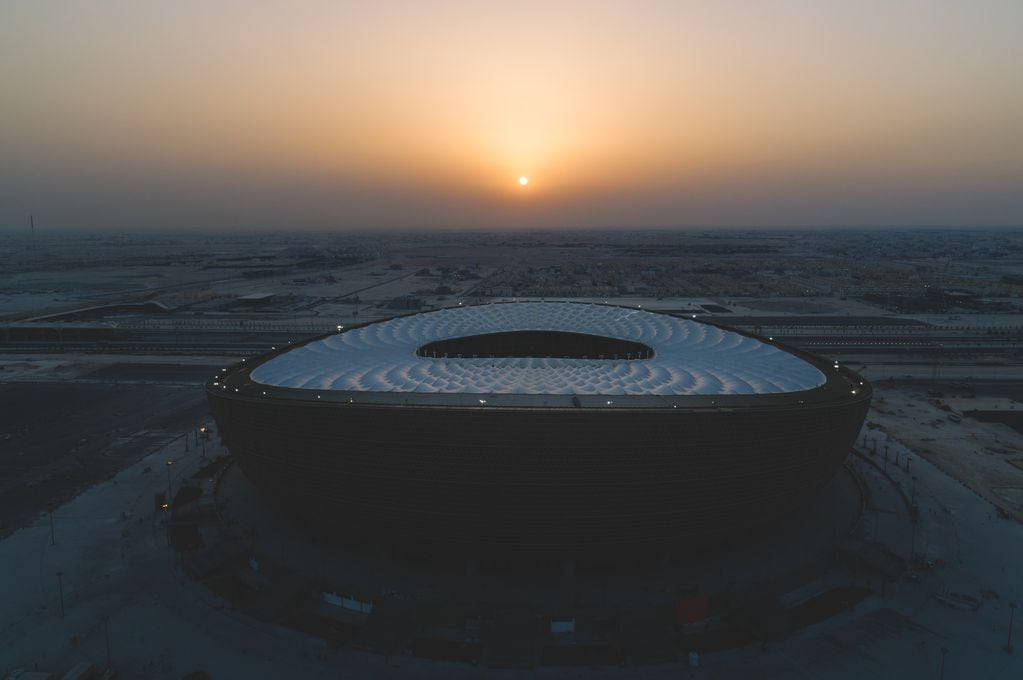Estadio Lusail para la Copa del Mundo Qatar 2022. Foto: www.qatar2022.qa