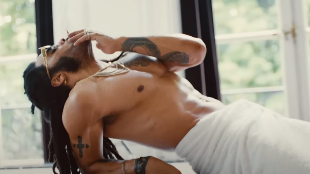 El cantautor de "American Woman" muestra su cola al desnudo en el inicio del seductor video. Foto: Captura video / Roxie Records Inc.