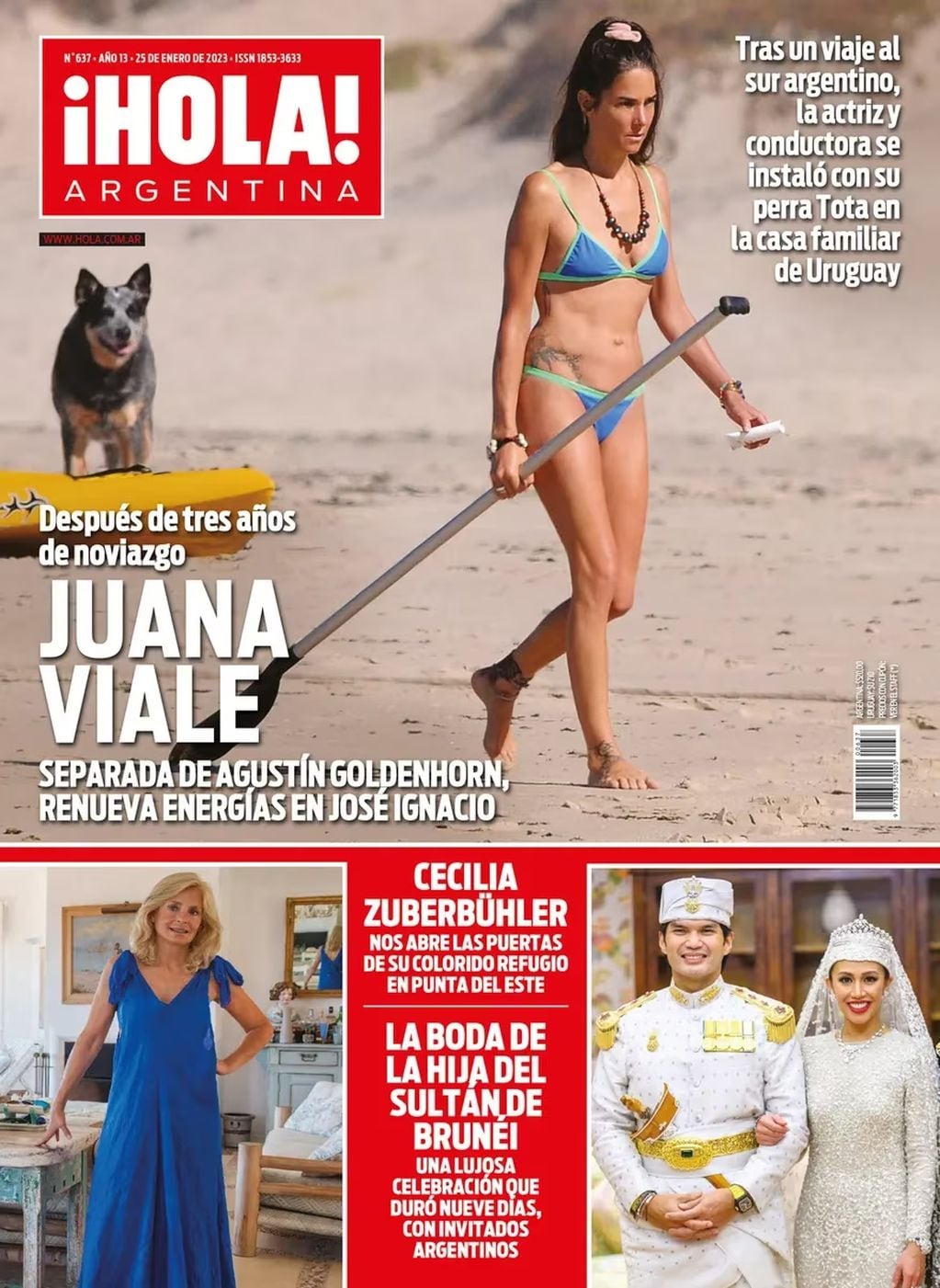 Juana Viale paralizó a todos con su bikini bicolor.