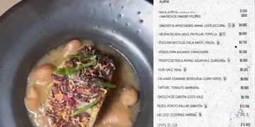 Un Influencer visitó un restaurante de la Guia Michelín: Degustó 8 platos y gastó más de $ 103250 pesos en una cena