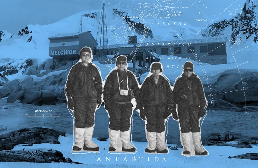 “Las cuatro de Melchior”: las primeras científicas que llegaron a la Antártida. Foto: Conicet