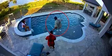 Video viral: un jugador de la NBA evitó que su hijo muriera ahogado en una piscina familiar