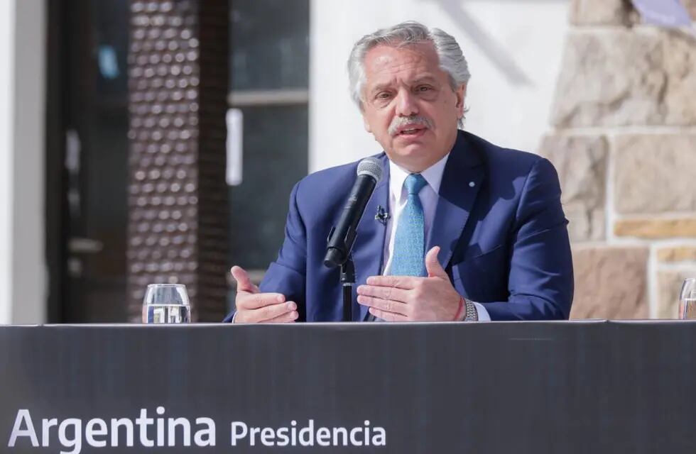 El presidente Alberto Fernández en un acto esta semana.