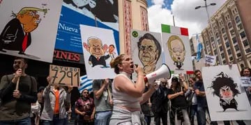 Protestas contra Milei en España