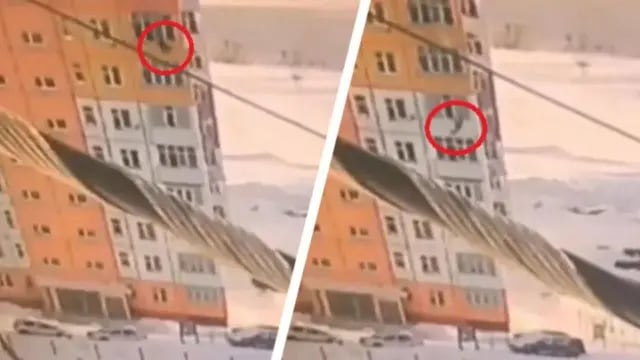 Video: cayó desde un noveno piso, salió ilesa y se fue caminando