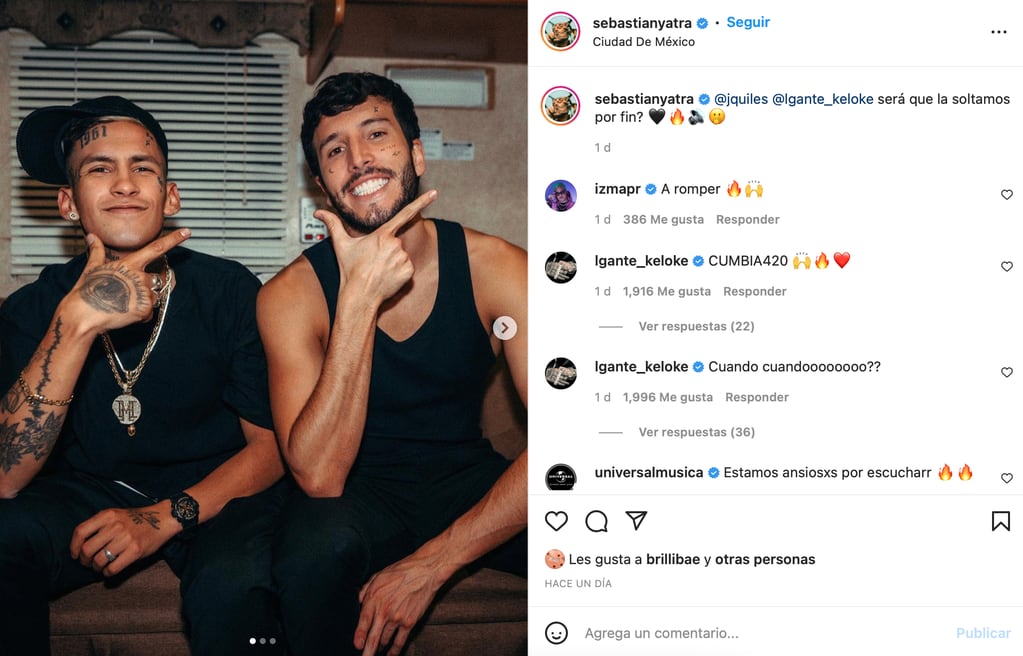 El posteo de Sebastián en Instagram.