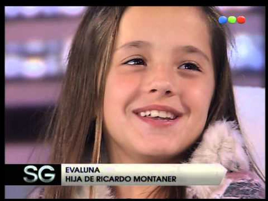 Evaluna Montaner cuando era niña.