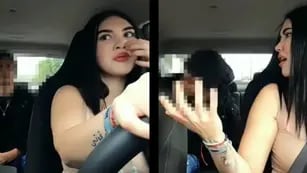 Video polémico: una tiktoker simuló ser acosada por un pasajero mientras trabajaba como chofer de Uber