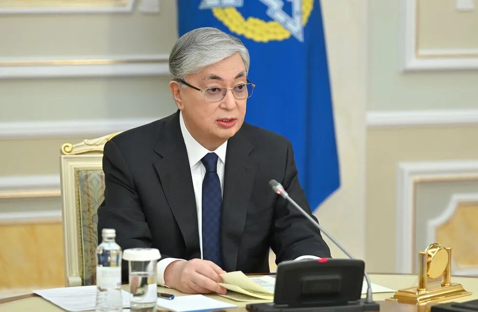 El presidente de Kazajistán,  Kasym-Yomart Tokáyev.