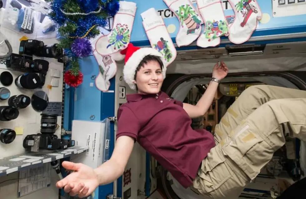 Así festeja Año Nuevo un astronauta.