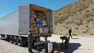 Tres camiones fueron abandonados en el corredor trasandino, cargados con mercaderías de fabricación china. Imagen Ilustrativa / Archivo Los Andes