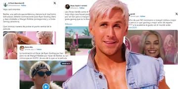 La nominación de Ryan Gosling por Barbie desató una ola de memes y críticas en redes