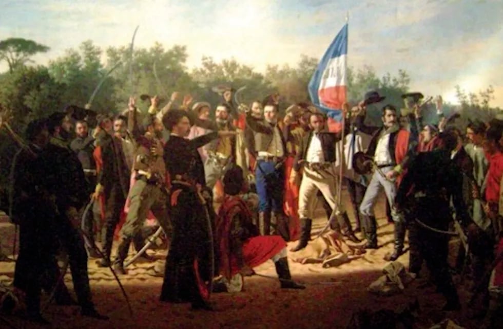 Guerra con Brasil entre 1825 y 1828.