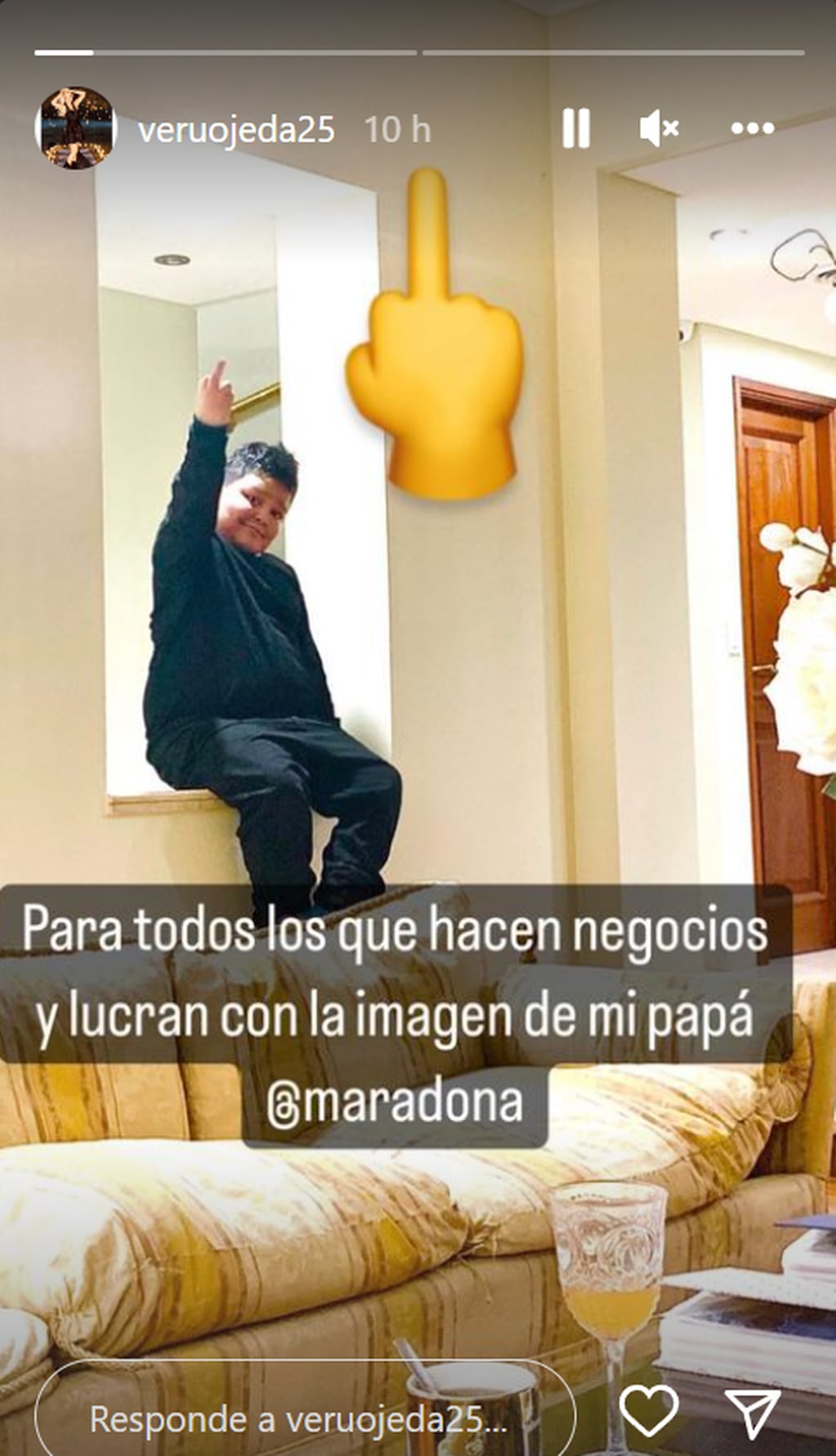 Verónica Ojeda y un fuerte mensaje. (Instagram Verónica Ojeda)