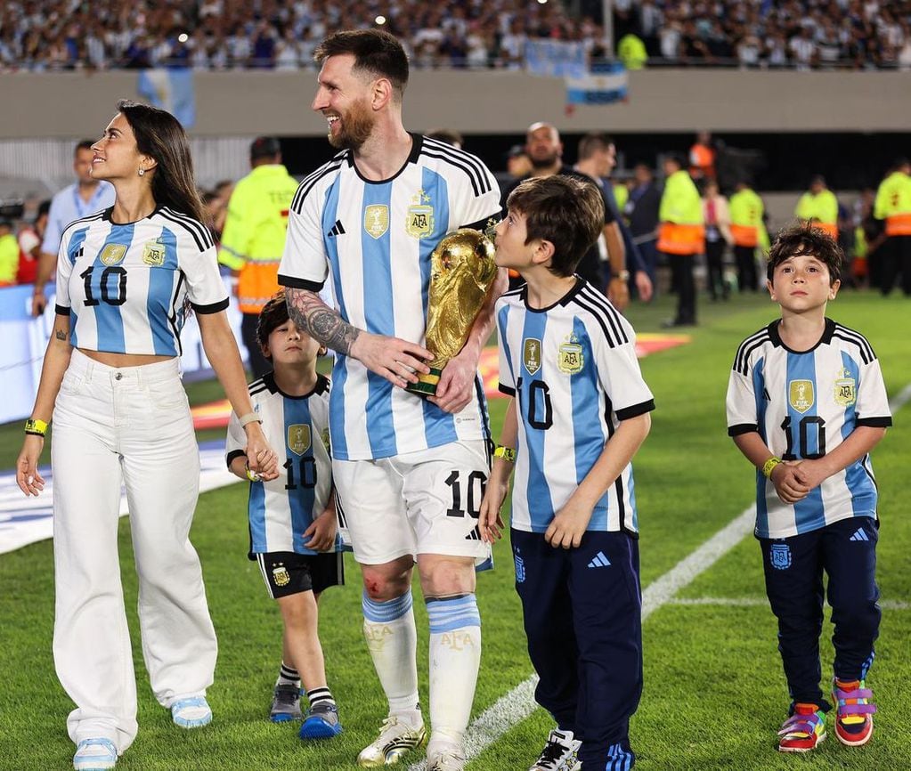 El álbum de fotos que Lionel Messi sobre la fiesta de los campeones del mundo (Instagram)