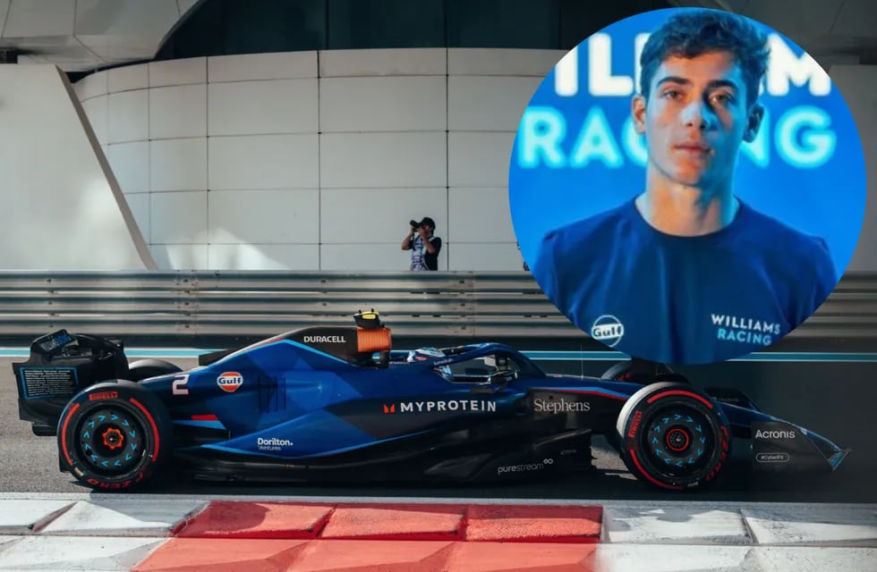 El argentino Franco Colapinto cumplió arriba del Williams FW45 en las pruebas de la Fórmula 1 en Abu Dhabi.