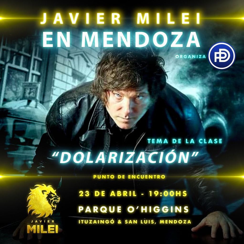 Javier Milei en Mendoza.