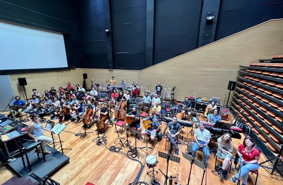 Los músicos que le pondrán sonido a la Vendimia 2024 ya ensayan en el Le Parc. | Foto: Gobierno de Mendoza