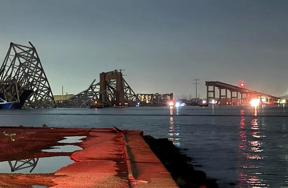 Derrumbe de puente en Baltimore (Gentileza)