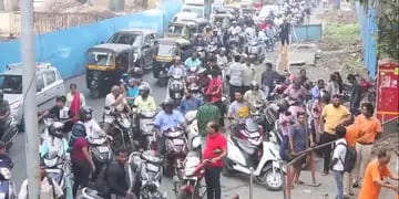 Huelga de transportistas en India